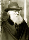 portrait of Charles Darwin at age 72